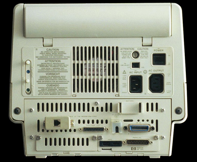 Hewlett-Packard-150 Touchscreen Personal Computer with Hewlett-Packard 9121 Dual Drives - back view.