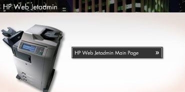 HP Web Jetadmin Main Page