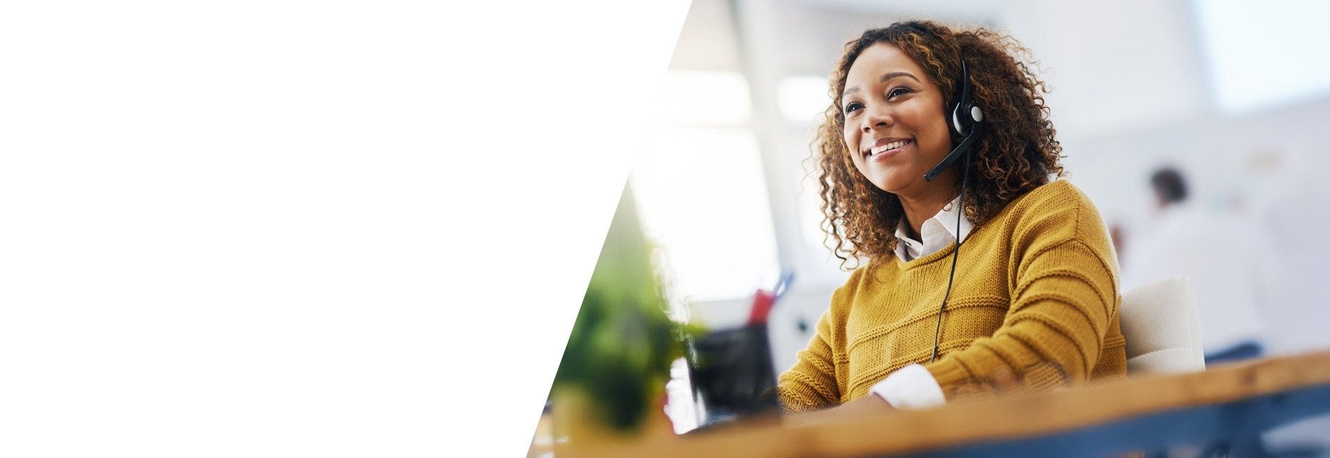 An agent on a virtual product consultation call