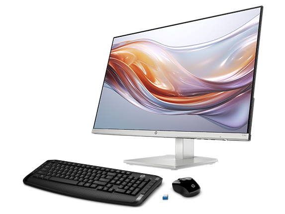 HP Series 5 23.8 inch FHD Monitor + HP Wireless Mouse and Keyboard 300 Bundle