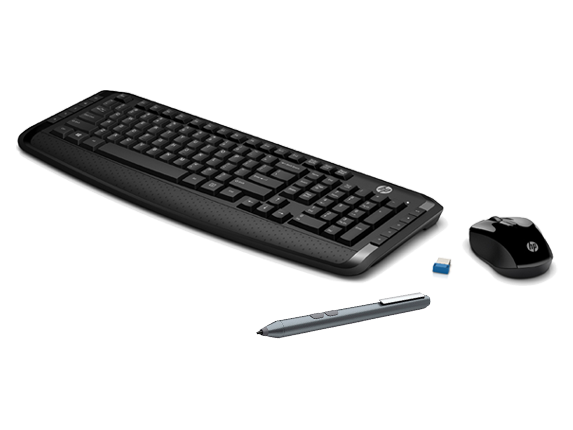 , HP Pen MPP 1.51 + HP Wireless Keyboard and Mouse 300 Bundle