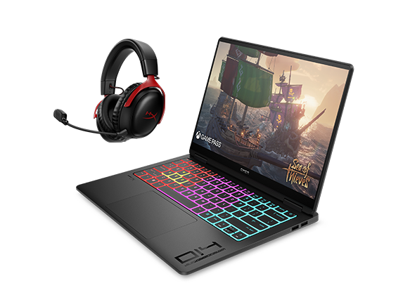 , OMEN Transcend 14" Gaming Laptop + HyperX Cloud III Wireless Gaming Headset Bundle