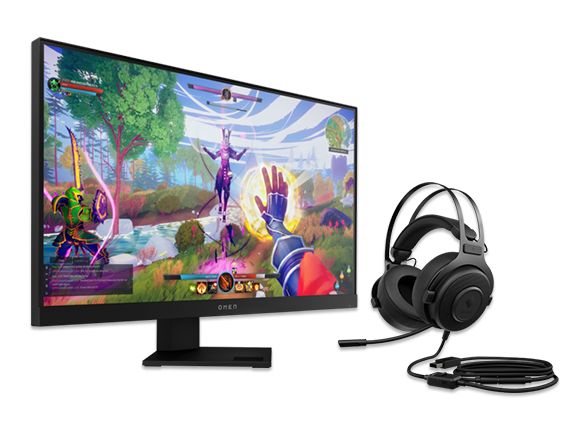 , OMEN 25i FHD 165hz 1 ms Monitor + OMEN Blast Headset Bundle