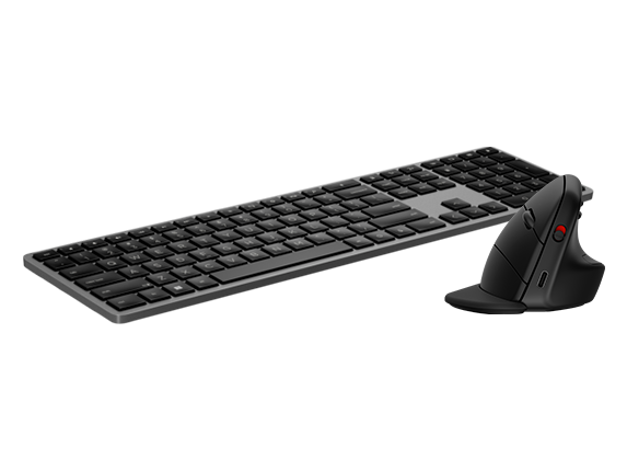 HP 975 Dual-Mode Wireless Keyboard + HP 925 Ergonomic Vertical Mouse for business Bundle