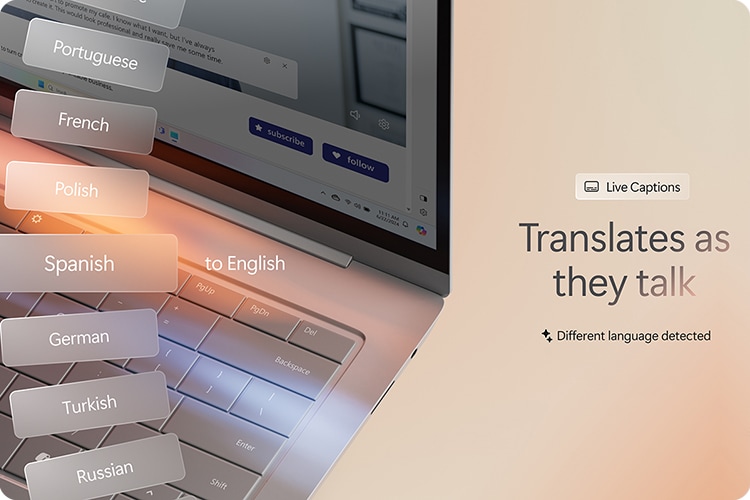 Copilot Plus HP devices with Live Captions