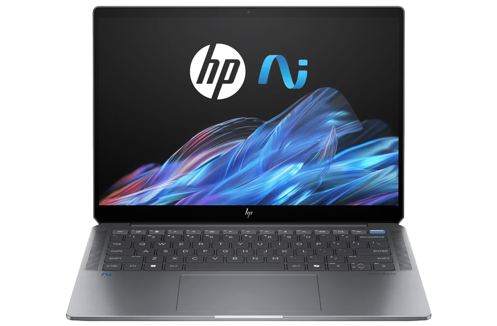 An HP OmniBook Ultra 14-inch Laptop on front view