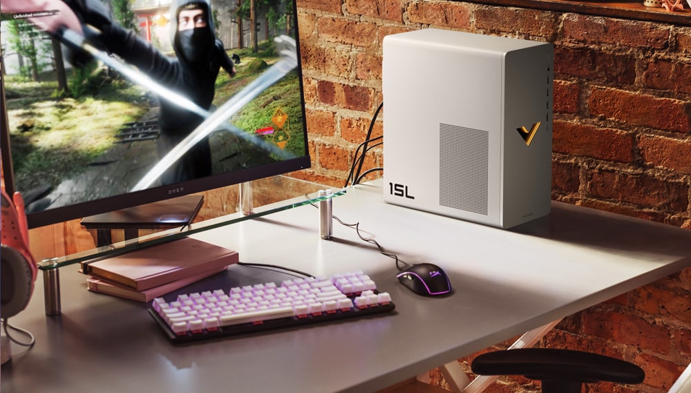 HP 15L Victus Gaming PC Desktop, AMD Ryzen 7 5700G(Beat i9-10920X