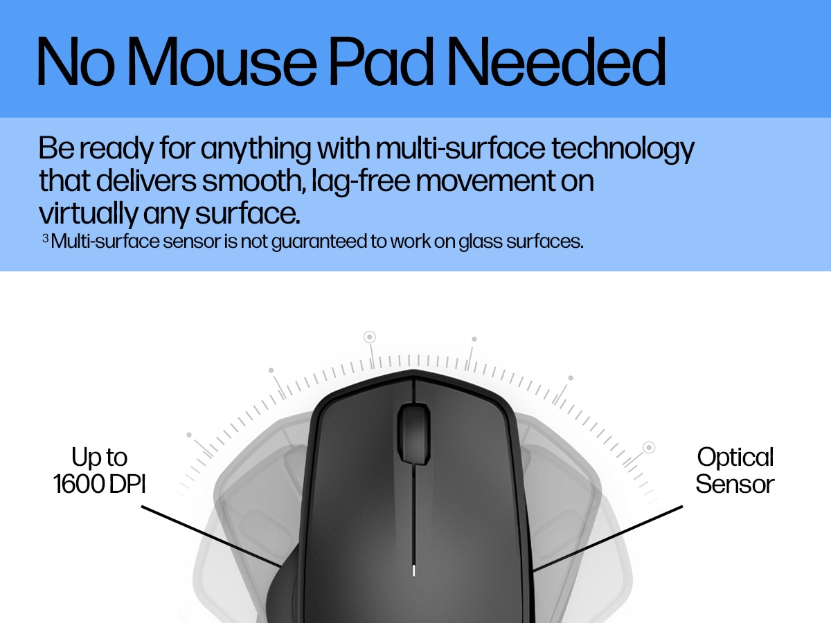 Silent HP Mouse 280 Wireless