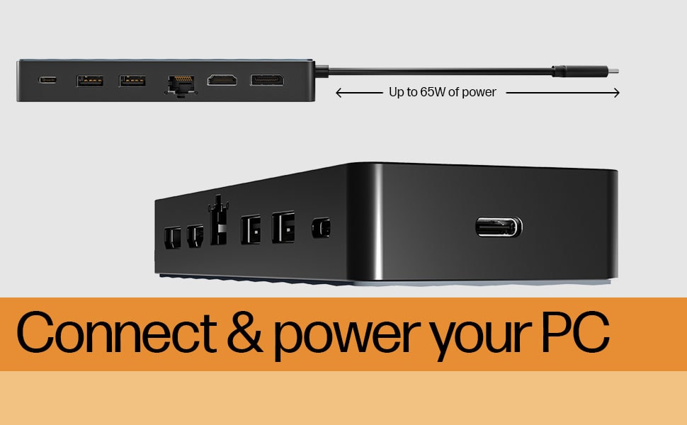 Universal USB-C™ DV4K Docking Station with 65W Power Delivery USB-C,  DisplayLink - State Technologies