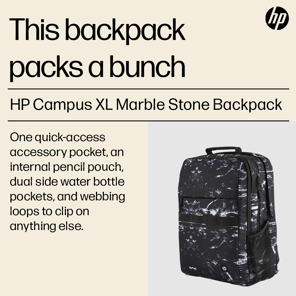 XL Stone HP Marble Backpack Campus
