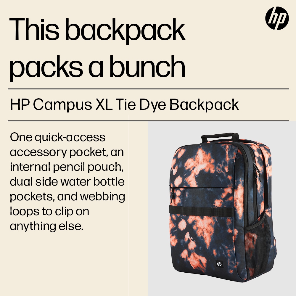 XL Backpack HP Dye Campus Tie