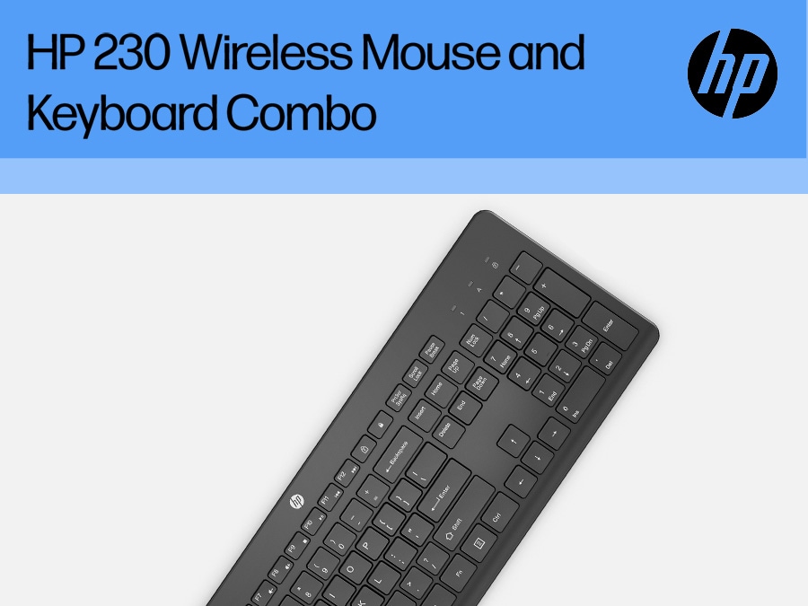 Wireless HP 230 Keyboard Combo and Mouse